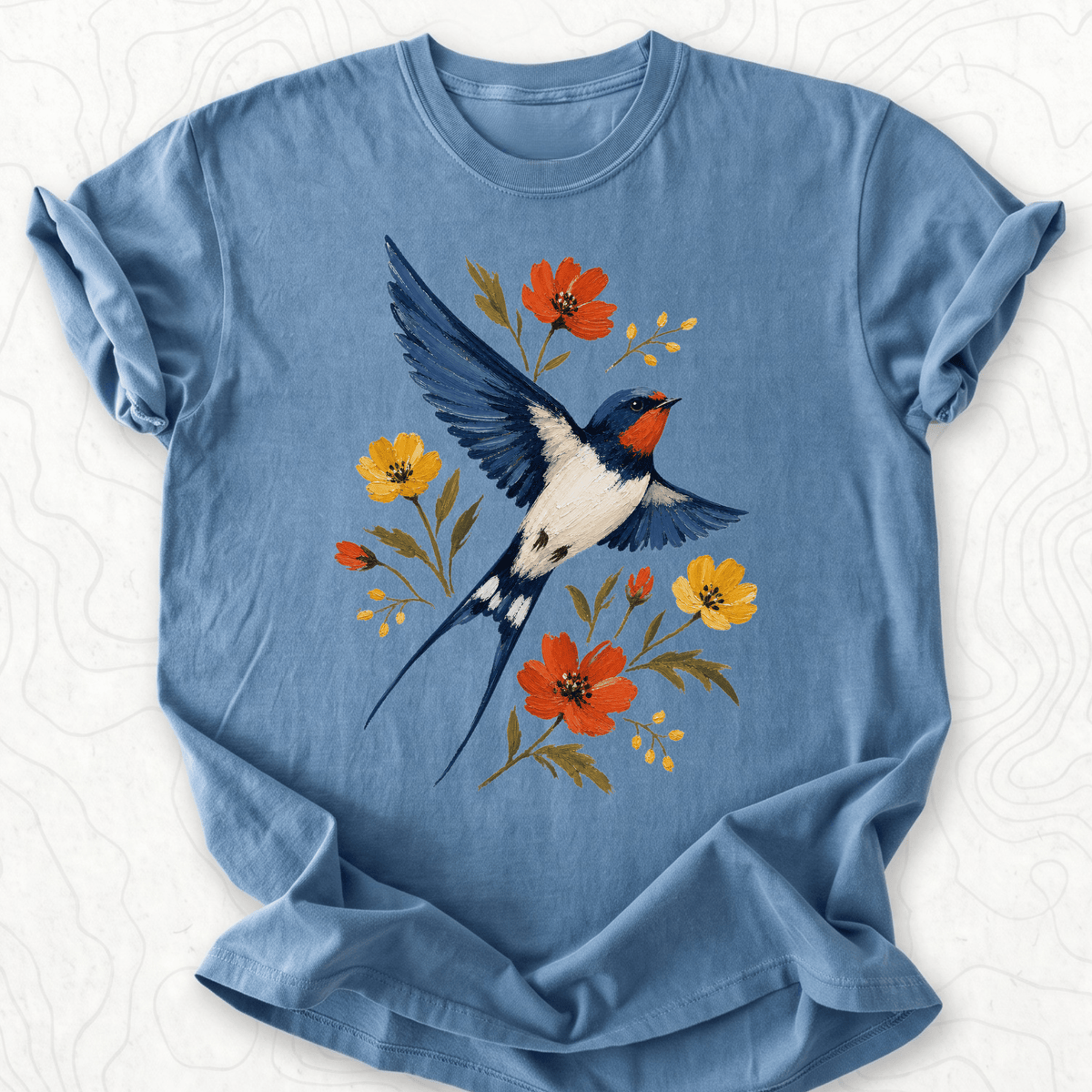 Floral Swallow T-shirt