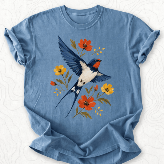 Floral Swallow T-shirt