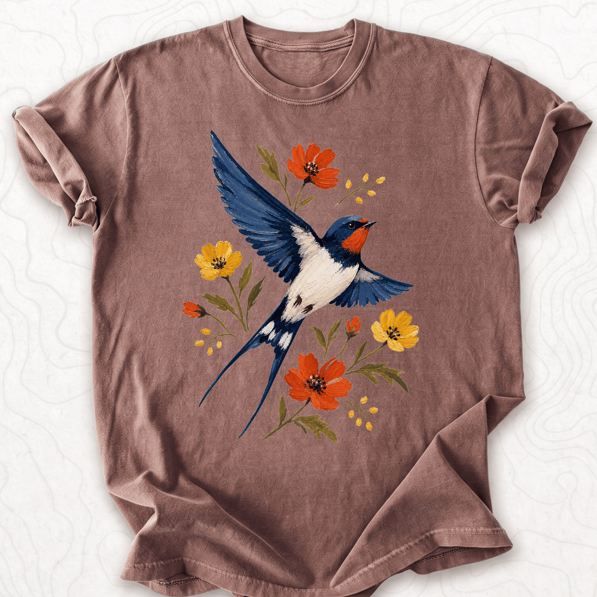 Floral Swallow T-shirt