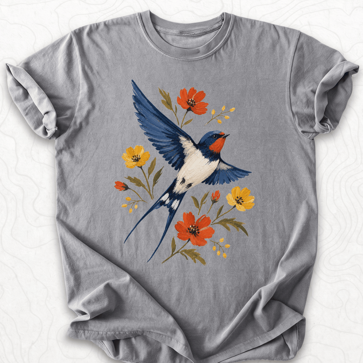 Floral Swallow T-shirt