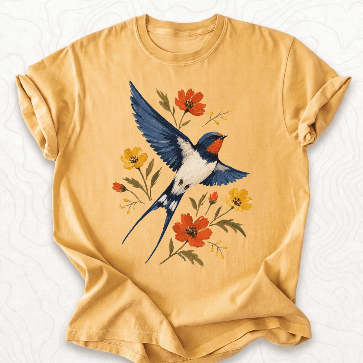 Floral Swallow T-shirt