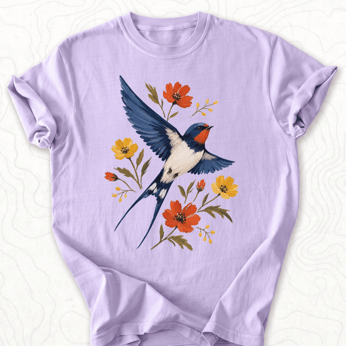 Floral Swallow T-shirt