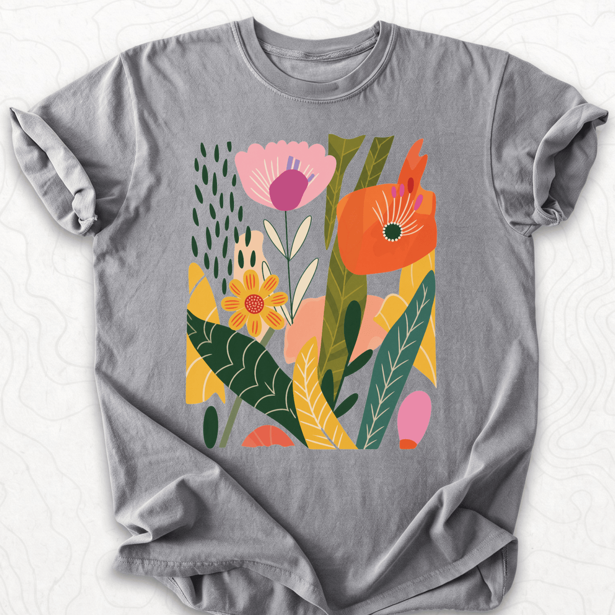 Abstract Floral T-shirt