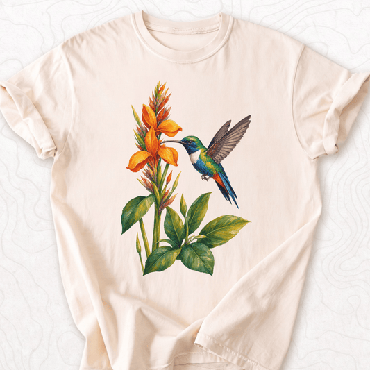 Hummingbird Flower T-shirt