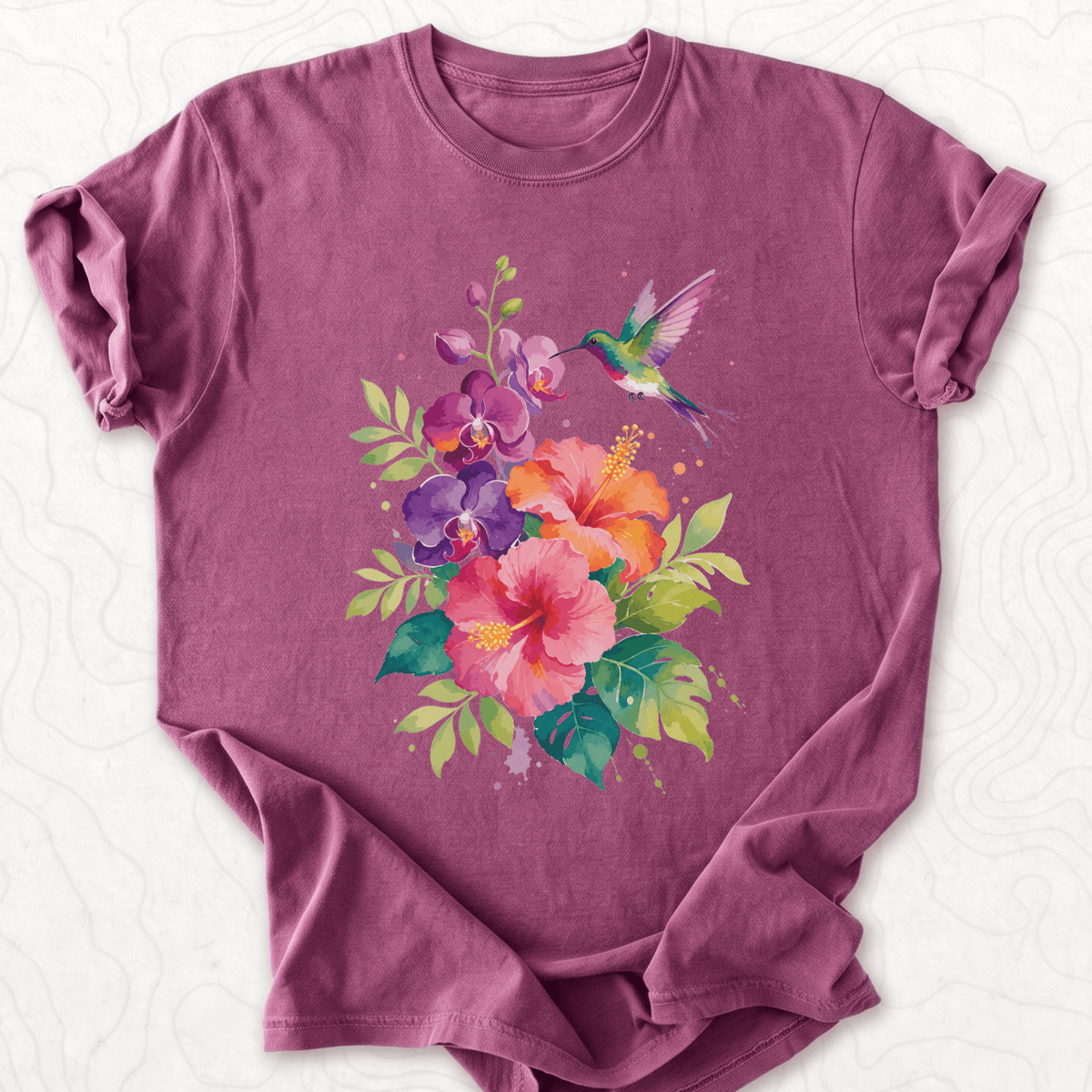 Hummingbird Flowers T-shirt