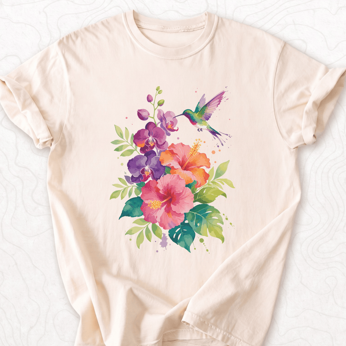 Hummingbird Flowers T-shirt