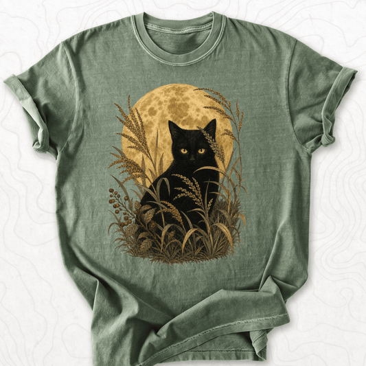 Moonlit Black Cat T-shirt