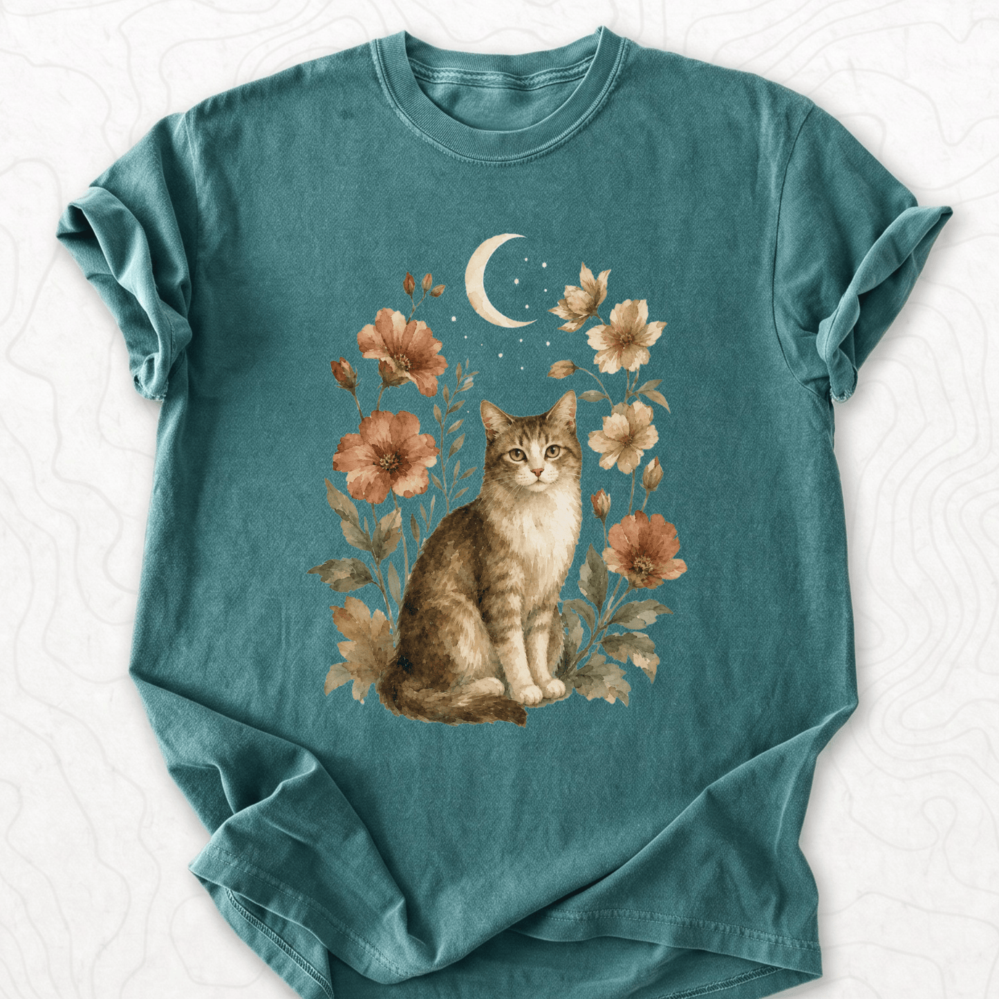 Moonlit Cat T-shirt