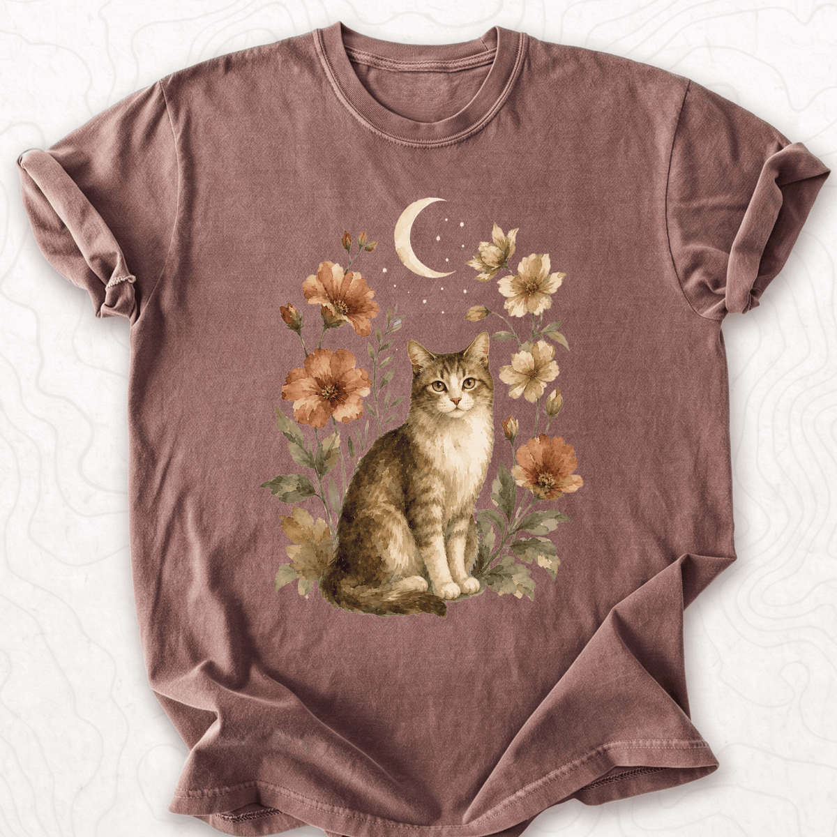 Moonlit Cat T-shirt