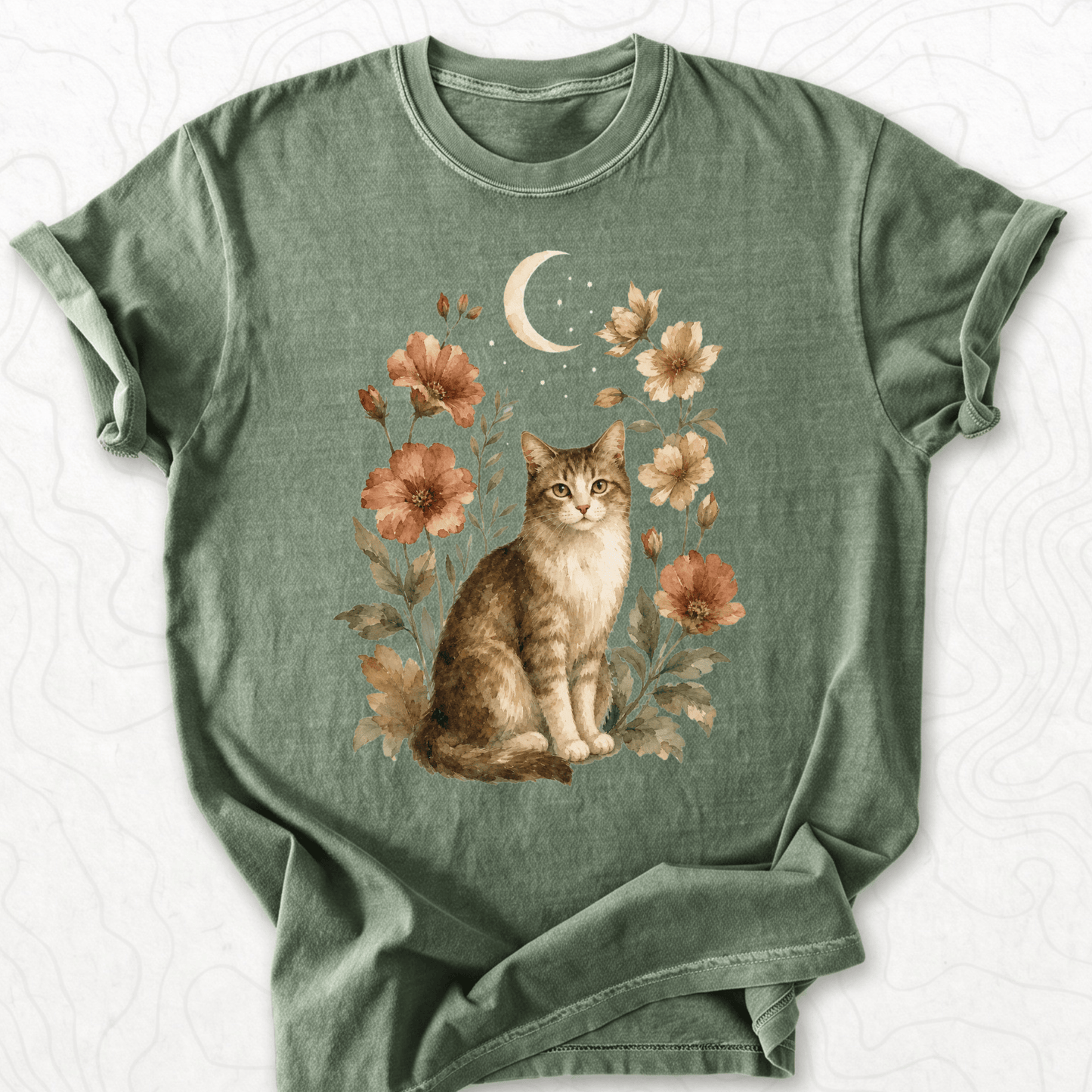 Moonlit Cat T-shirt