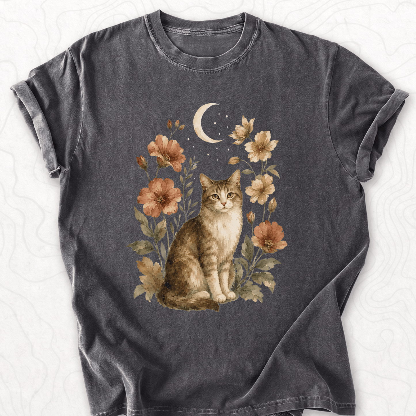 Moonlit Cat T-shirt