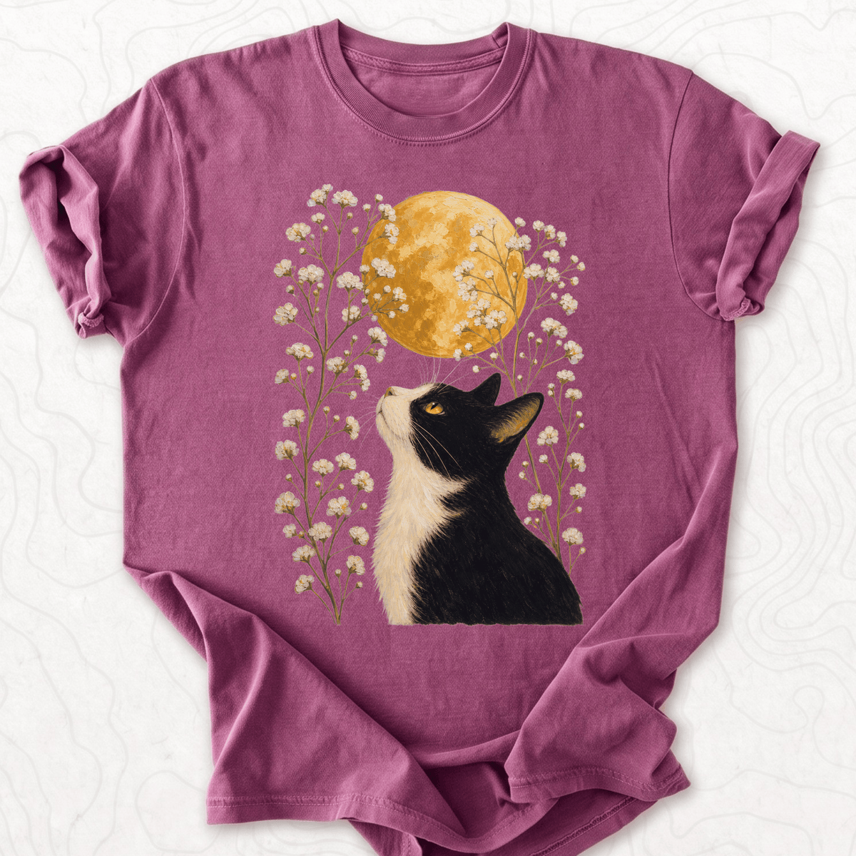 Moonlit Cat T-shirt