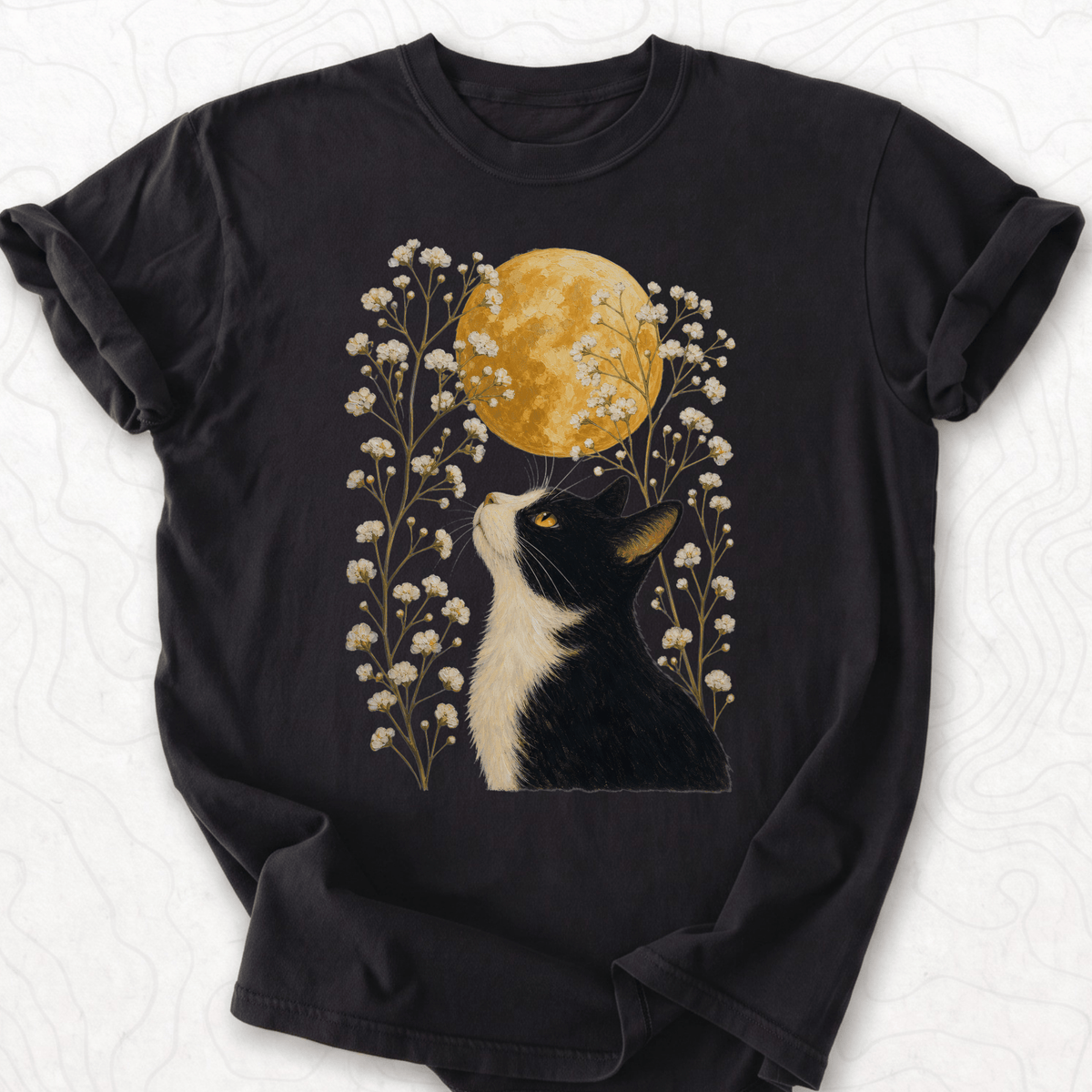 Moonlit Cat T-shirt