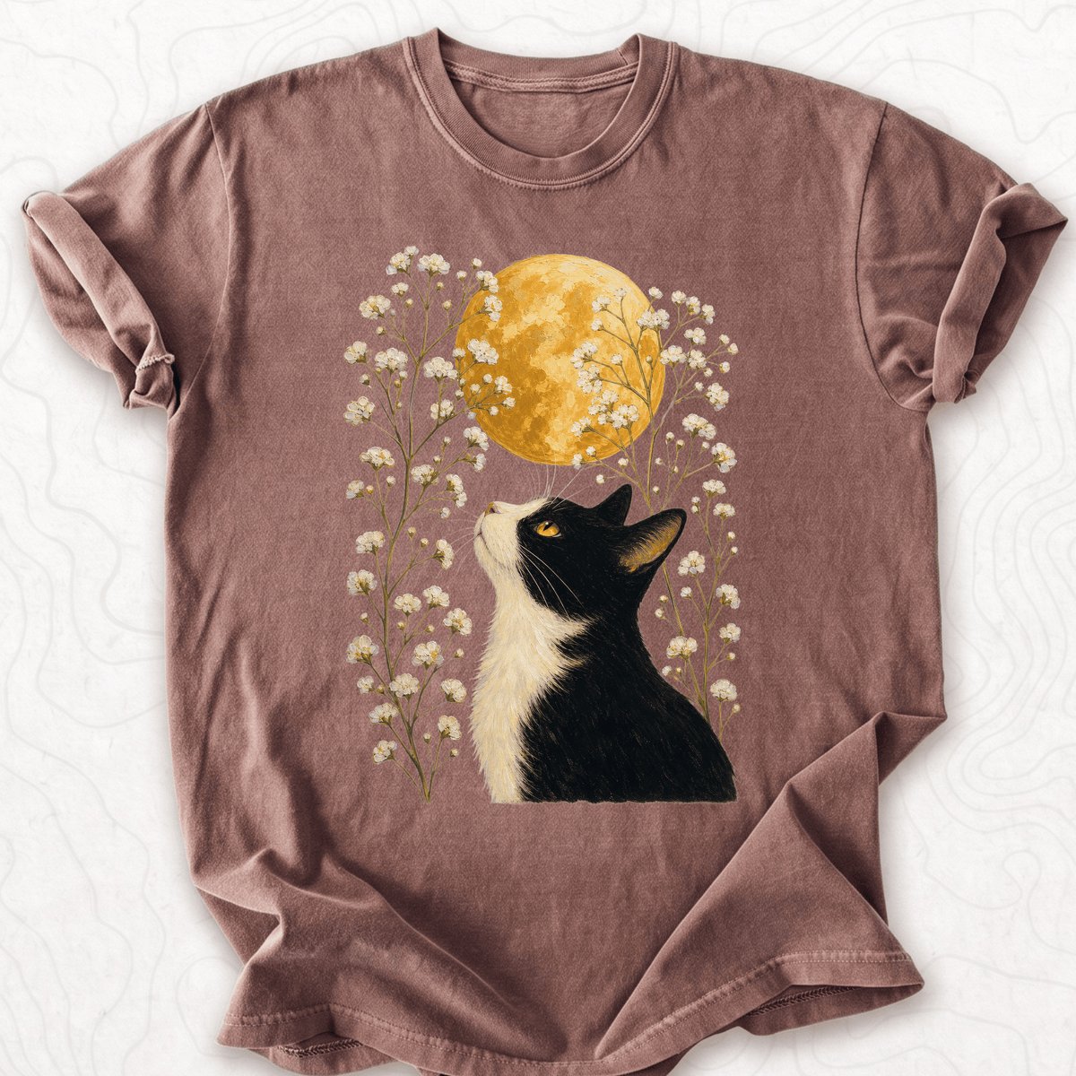 Moonlit Cat T-shirt