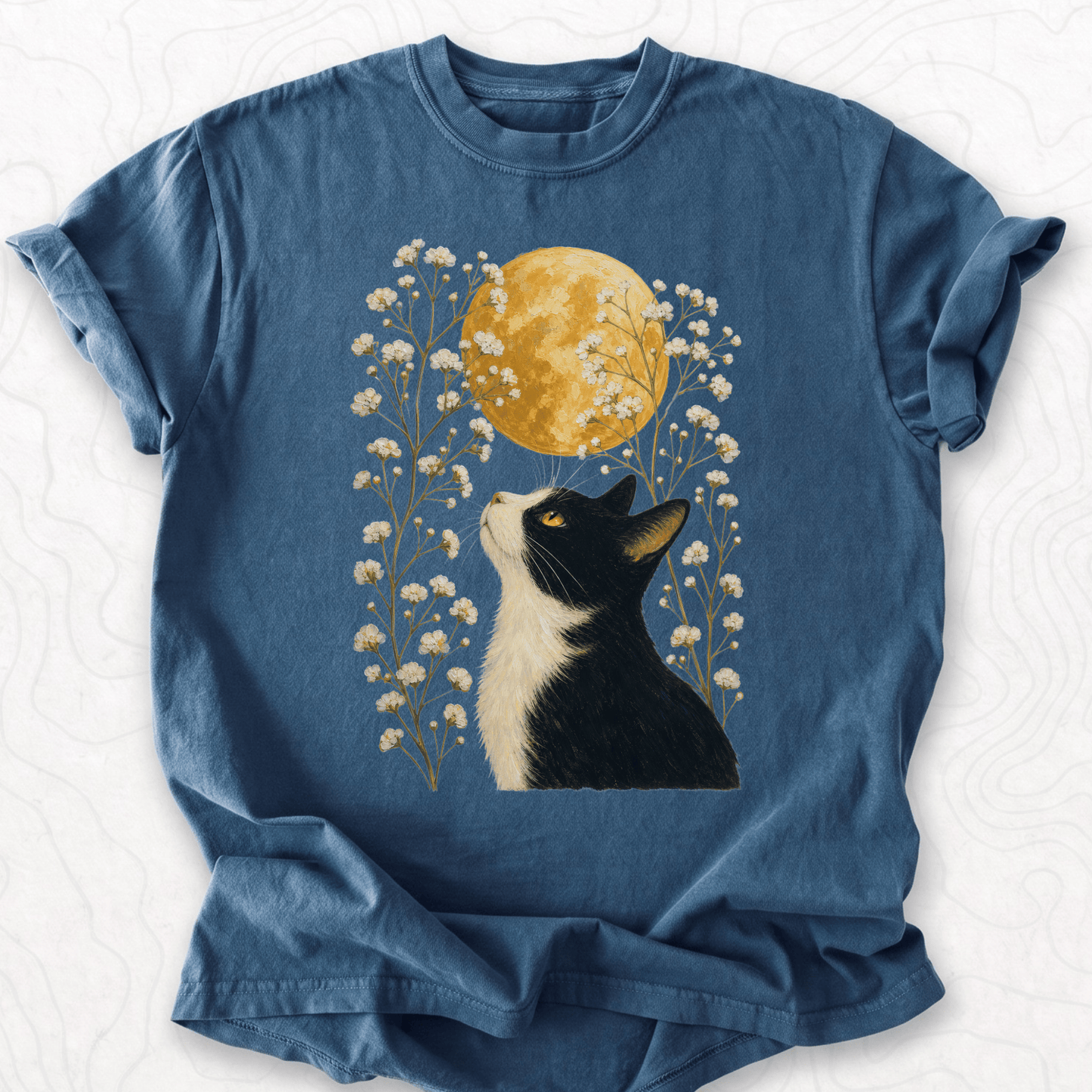 Moonlit Cat T-shirt