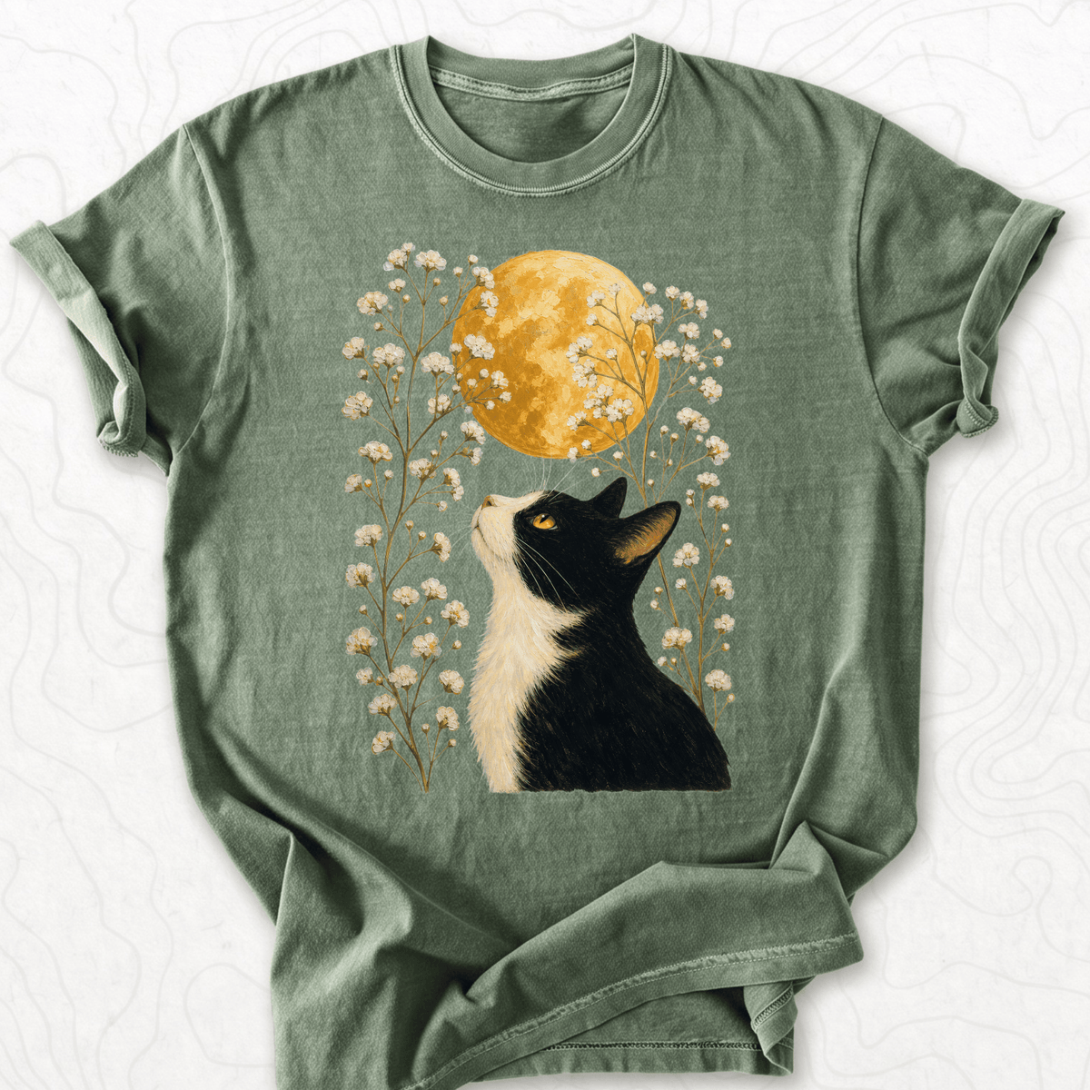 Moonlit Cat T-shirt