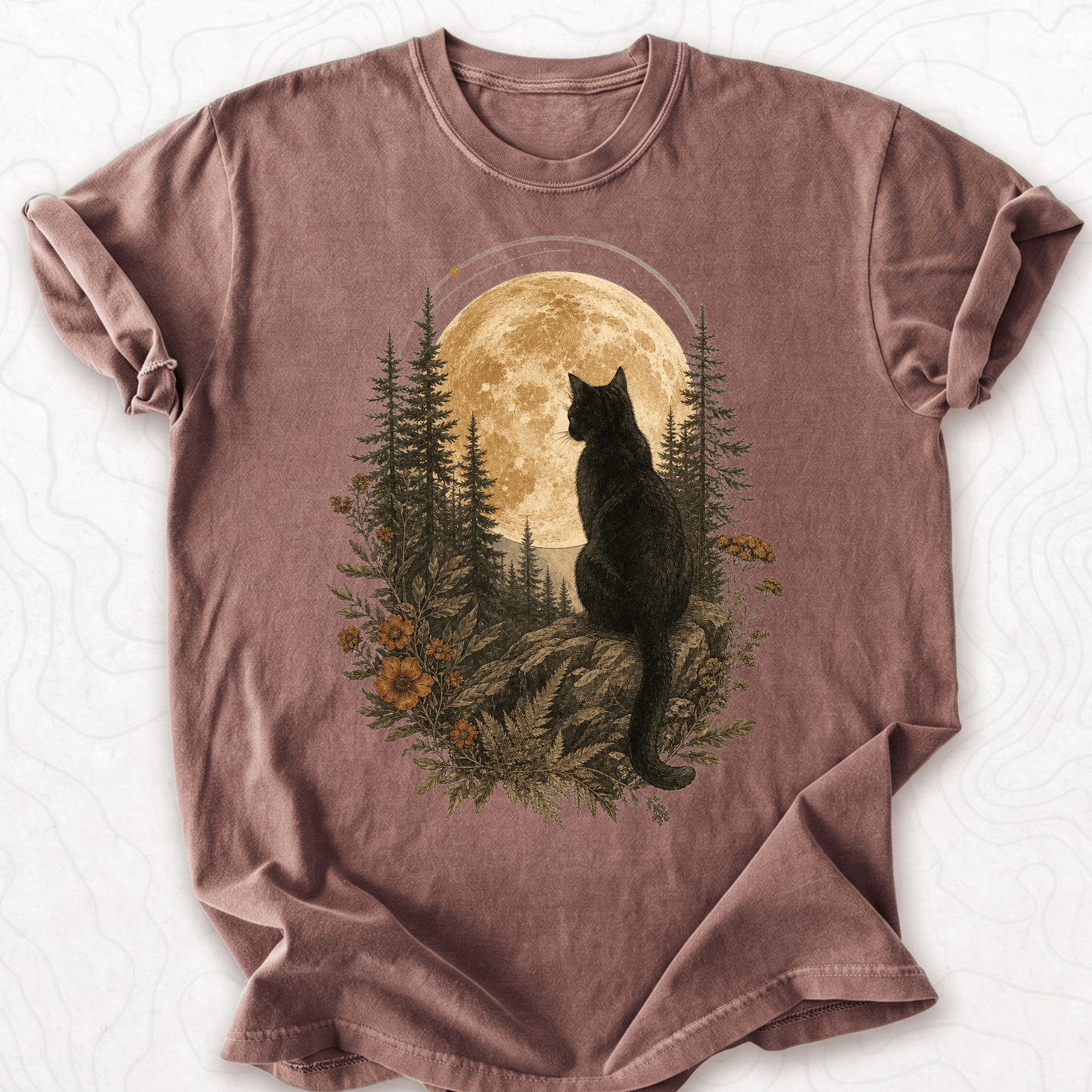 Moonlit Cat T-shirt