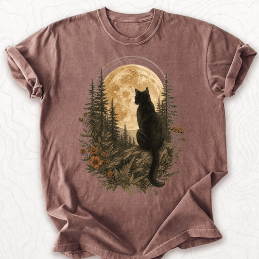 Moonlit Cat T-shirt