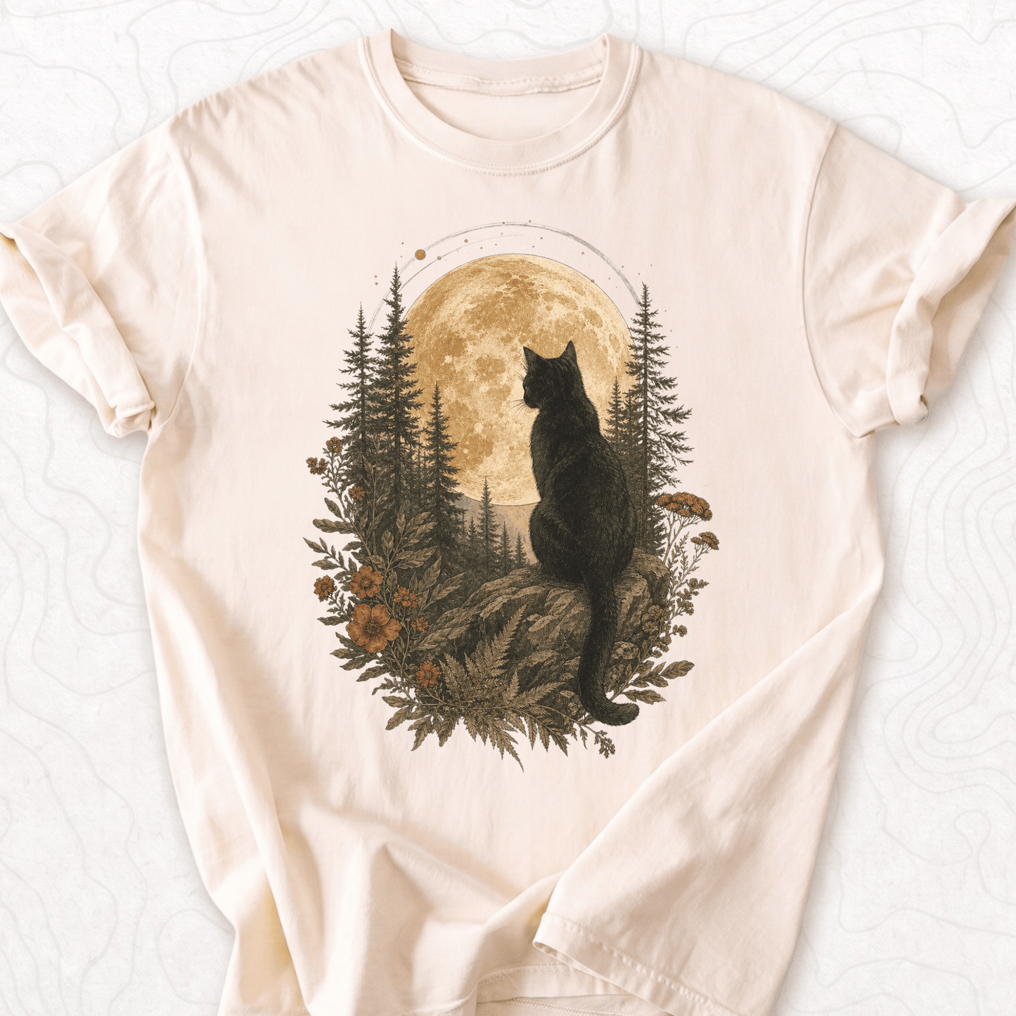 Moonlit Cat T-shirt