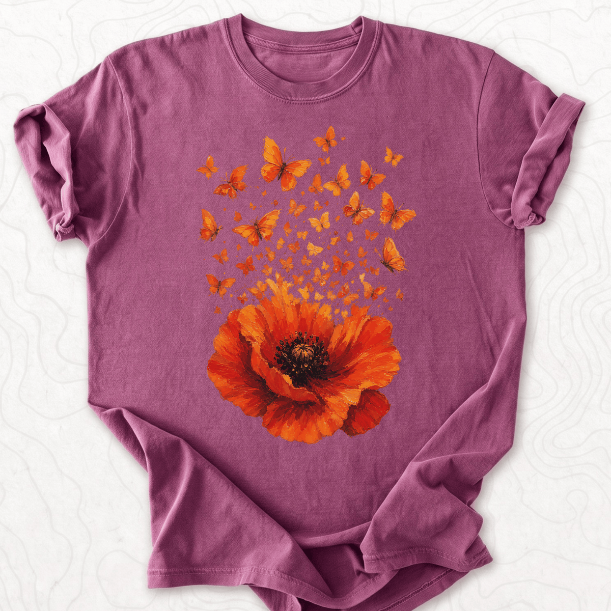 Poppy Butterflies T-shirt