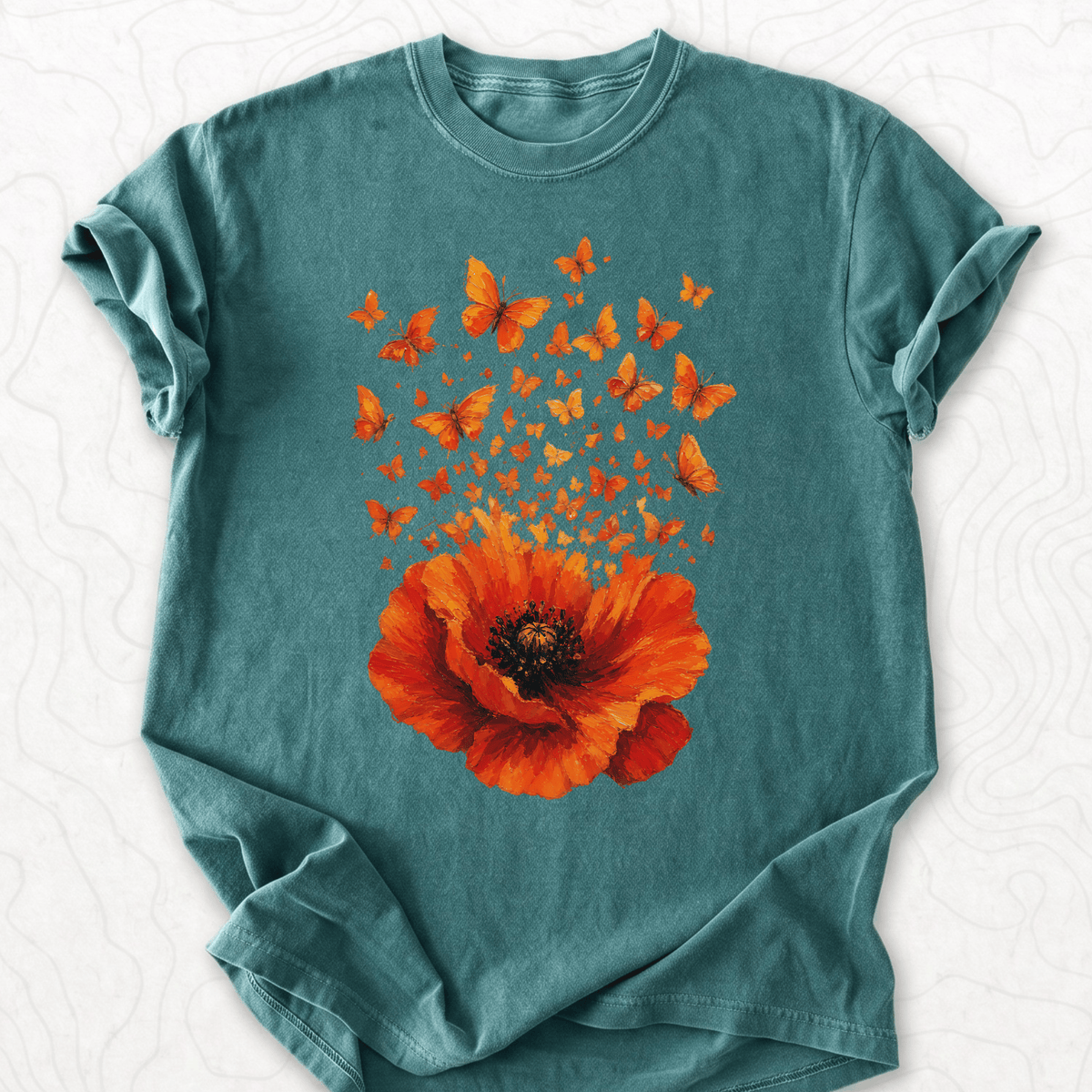 Poppy Butterflies T-shirt