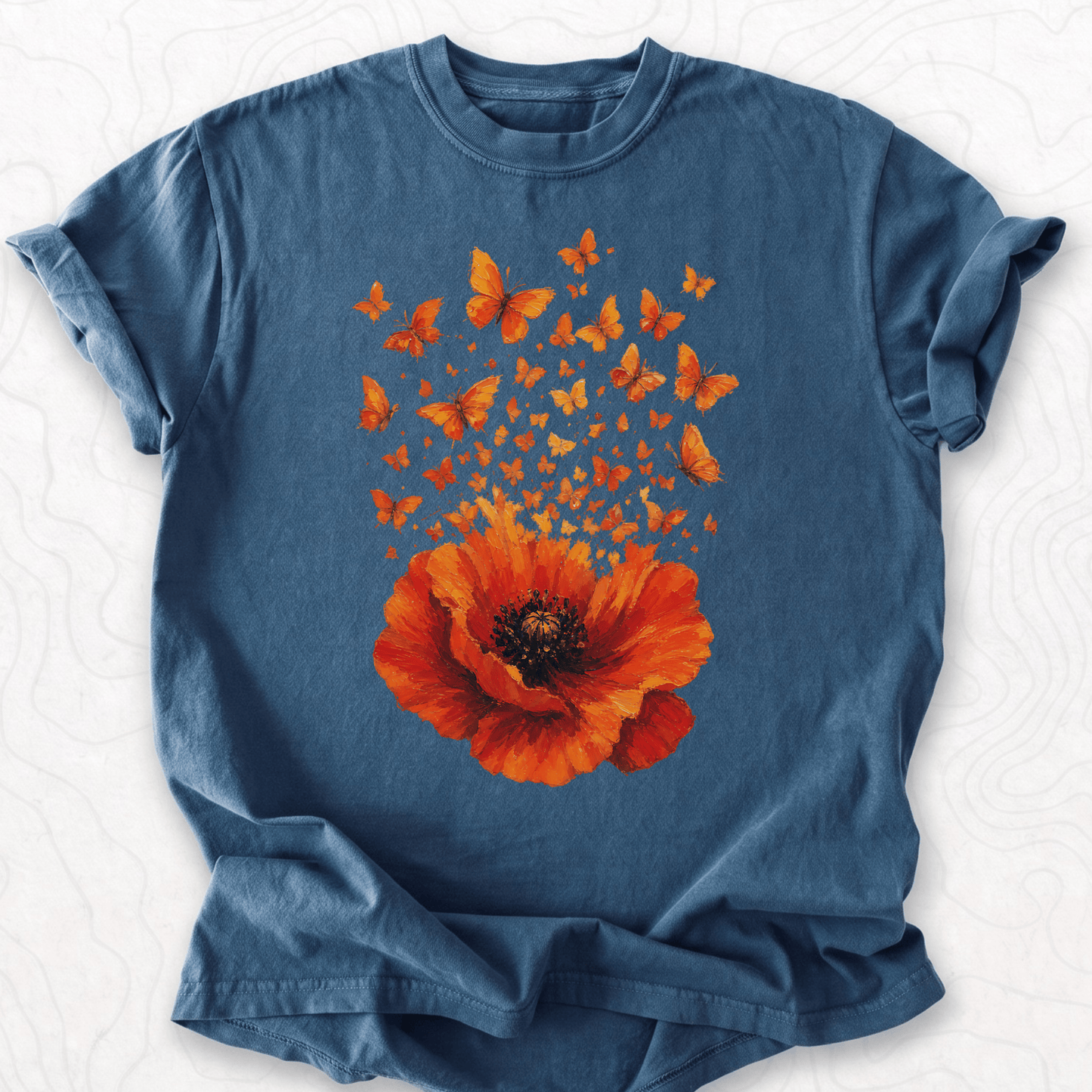 Poppy Butterflies T-shirt
