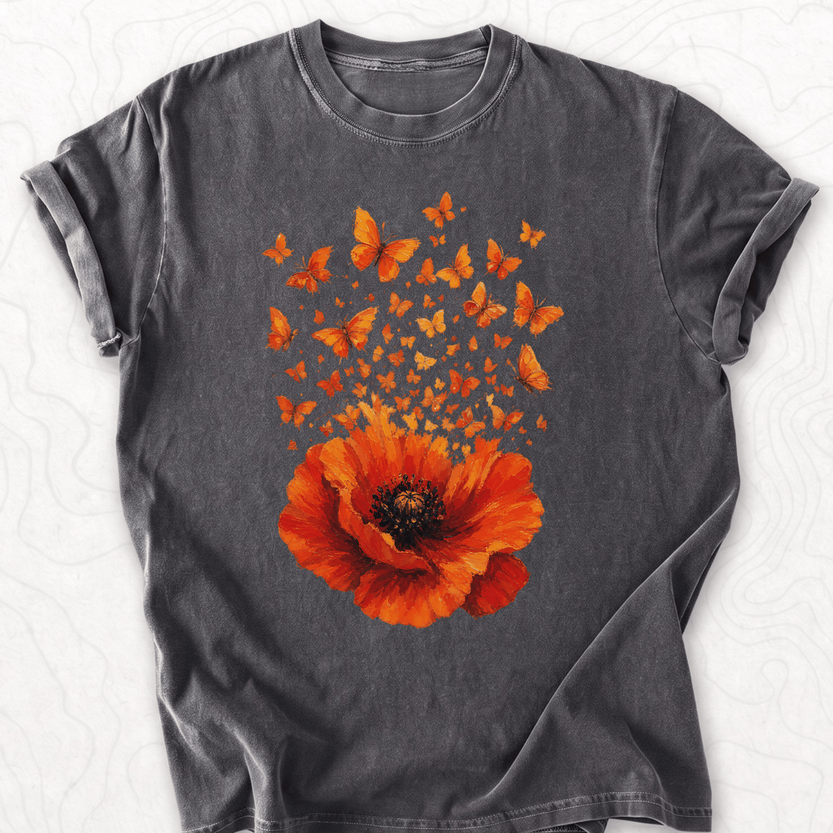 Poppy Butterflies T-shirt