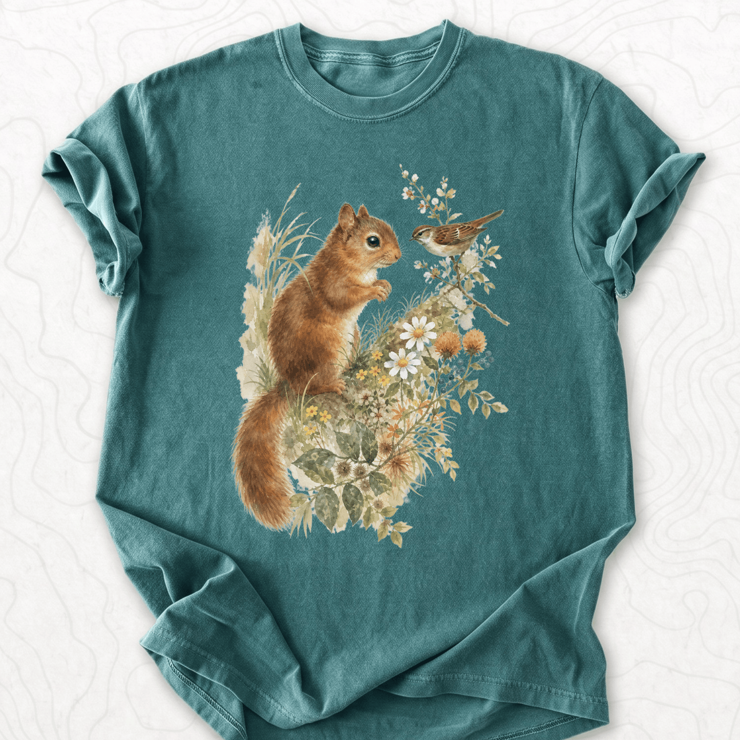 Squirrel Sparrow T-shirt