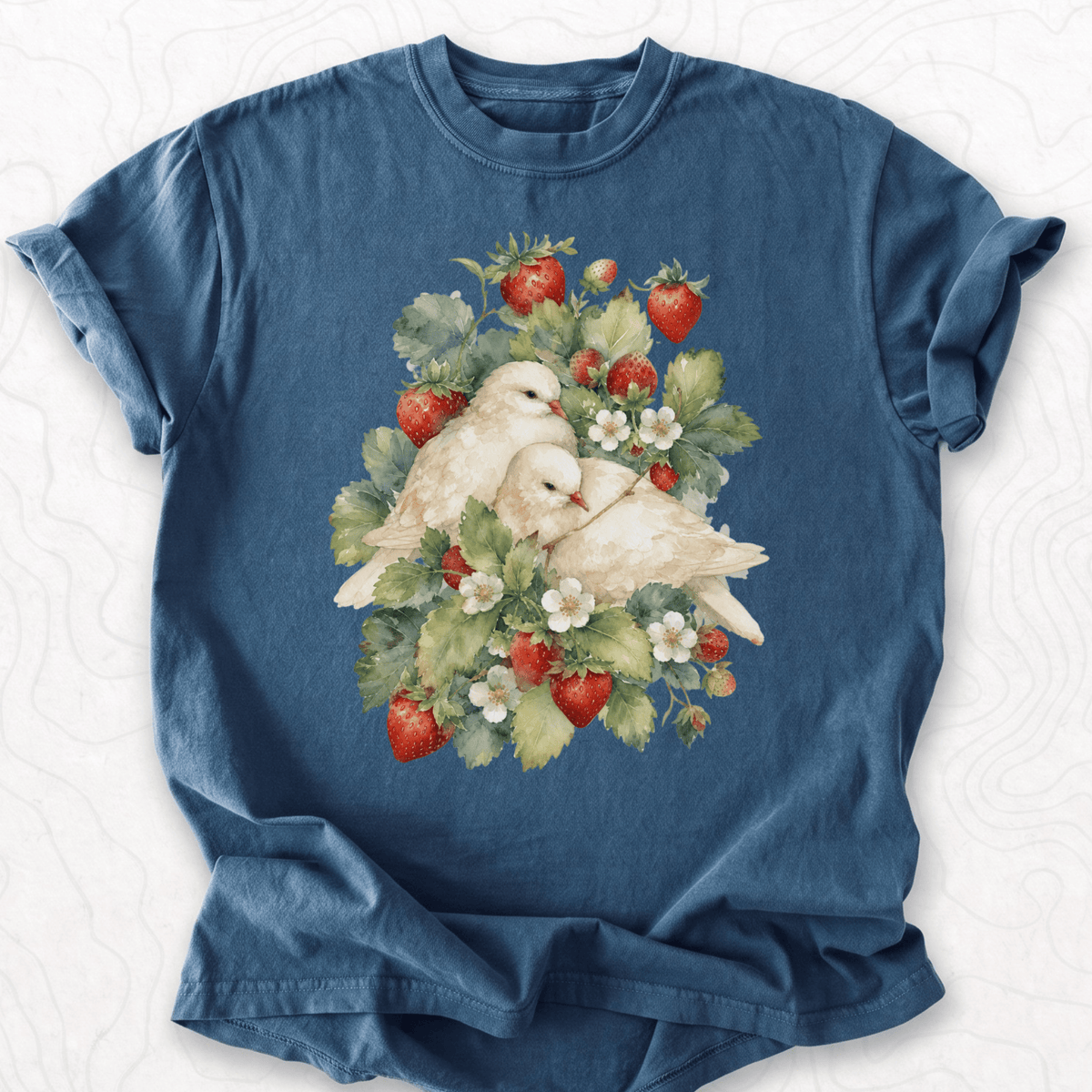 Strawberry Doves T-shirt