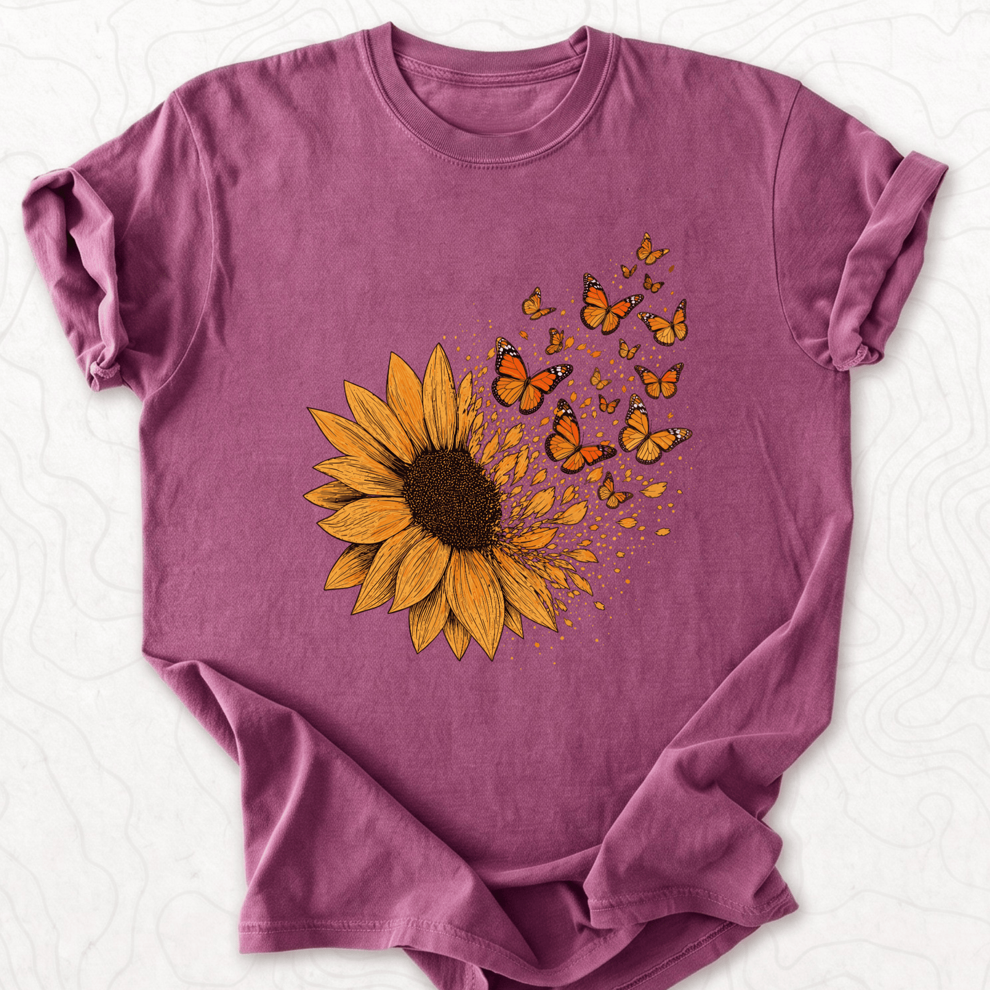 Sunflower Butterflies T-shirt