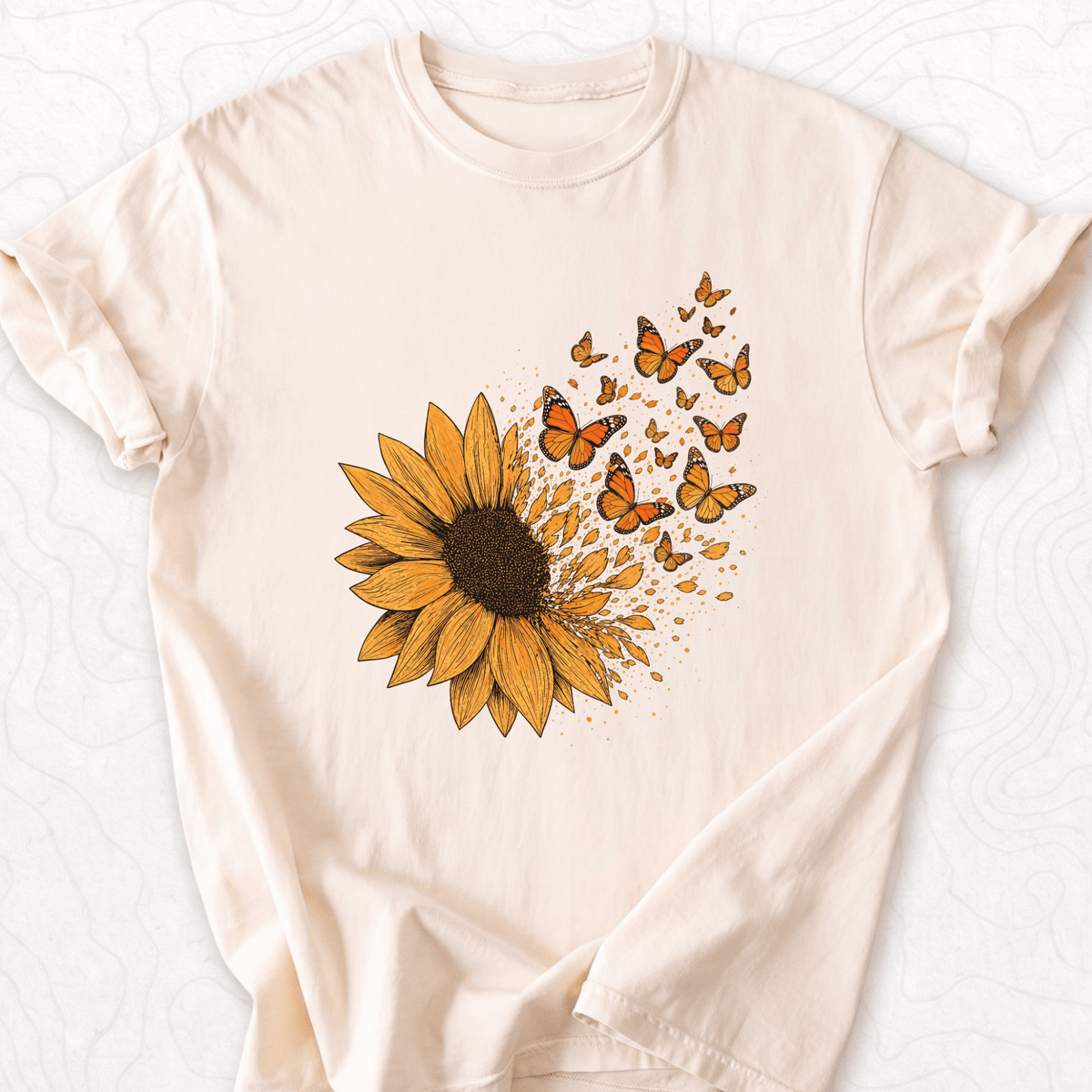 Sunflower Butterflies T-shirt