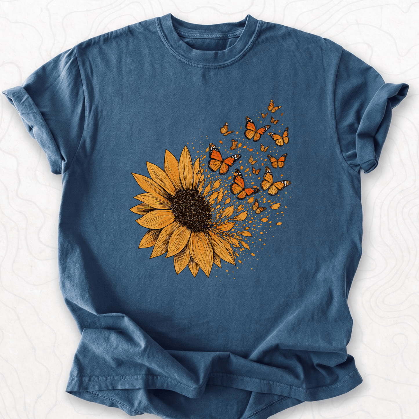 Sunflower Butterflies T-shirt