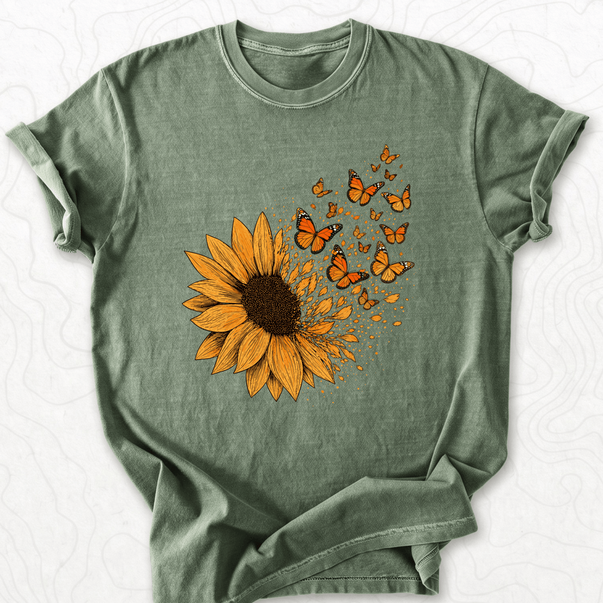 Sunflower Butterflies T-shirt