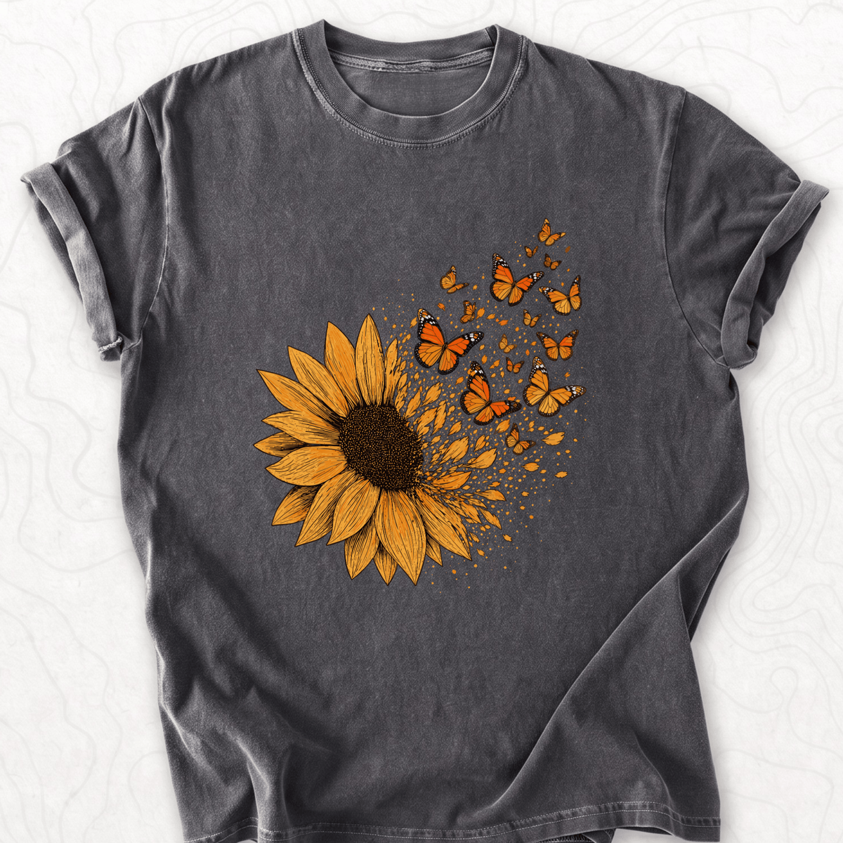 Sunflower Butterflies T-shirt