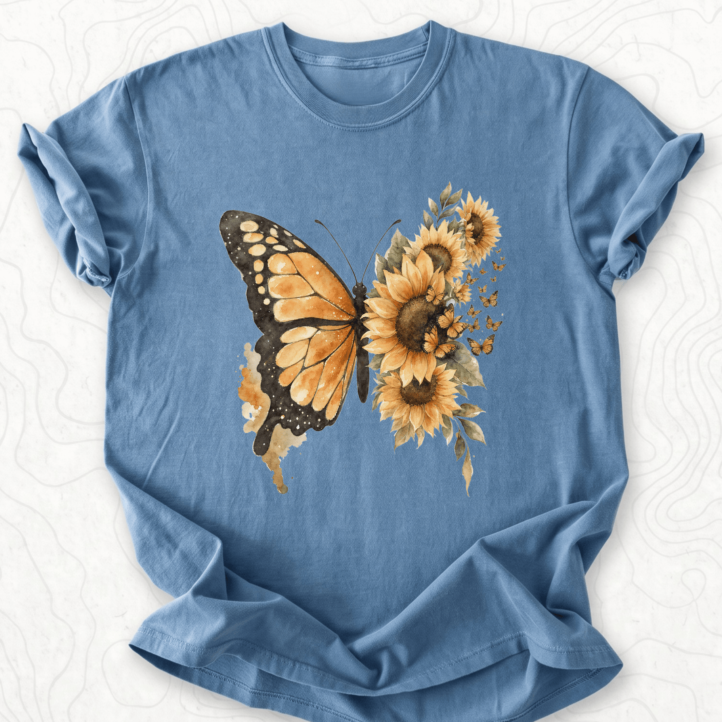 Sunflower Butterfly T-shirt