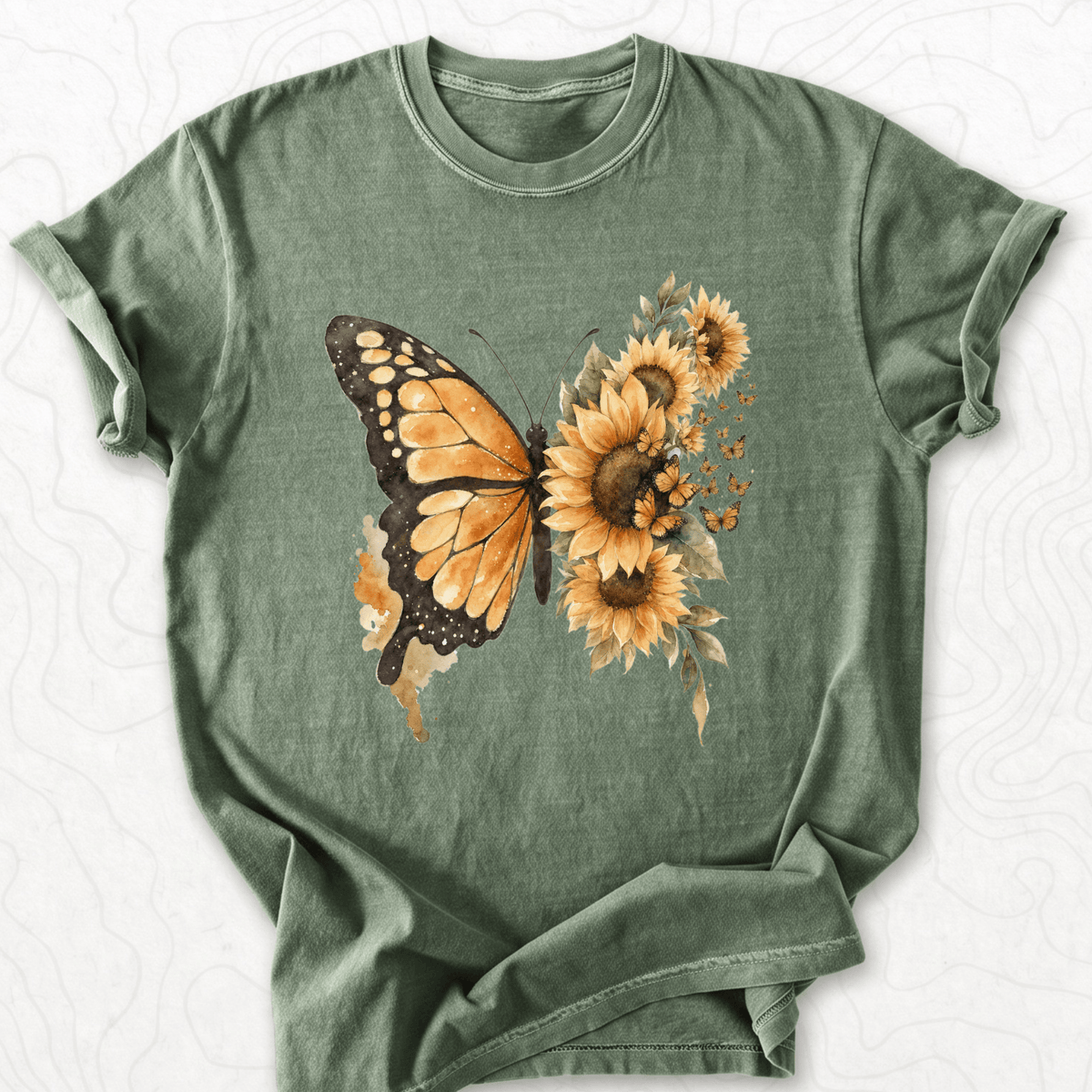 Sunflower Butterfly T-shirt