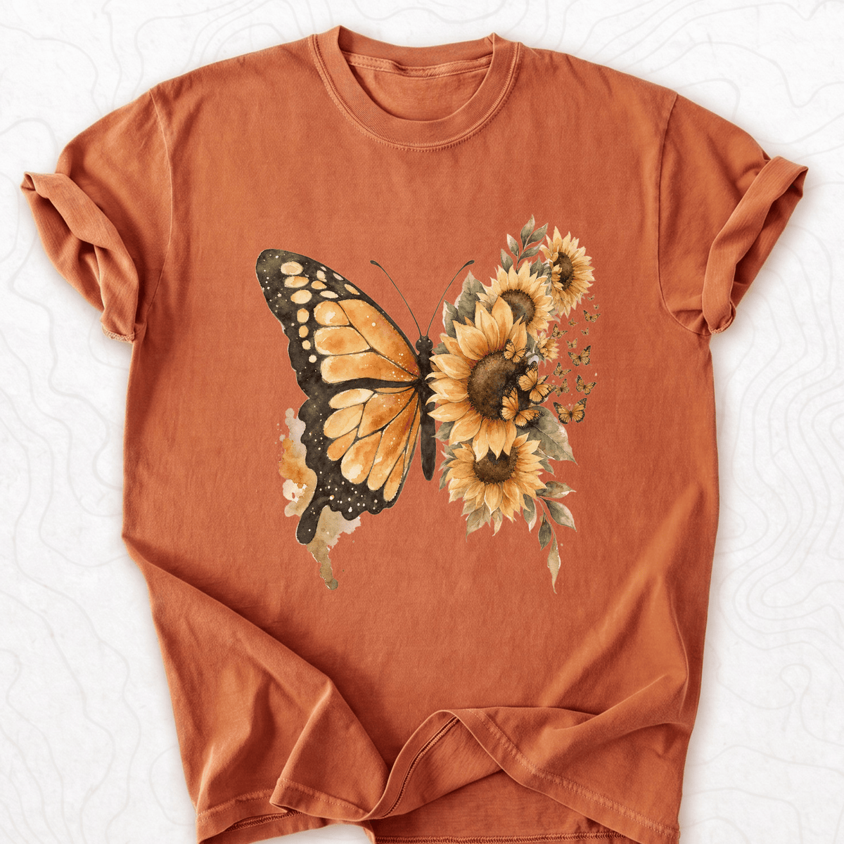 Sunflower Butterfly T-shirt