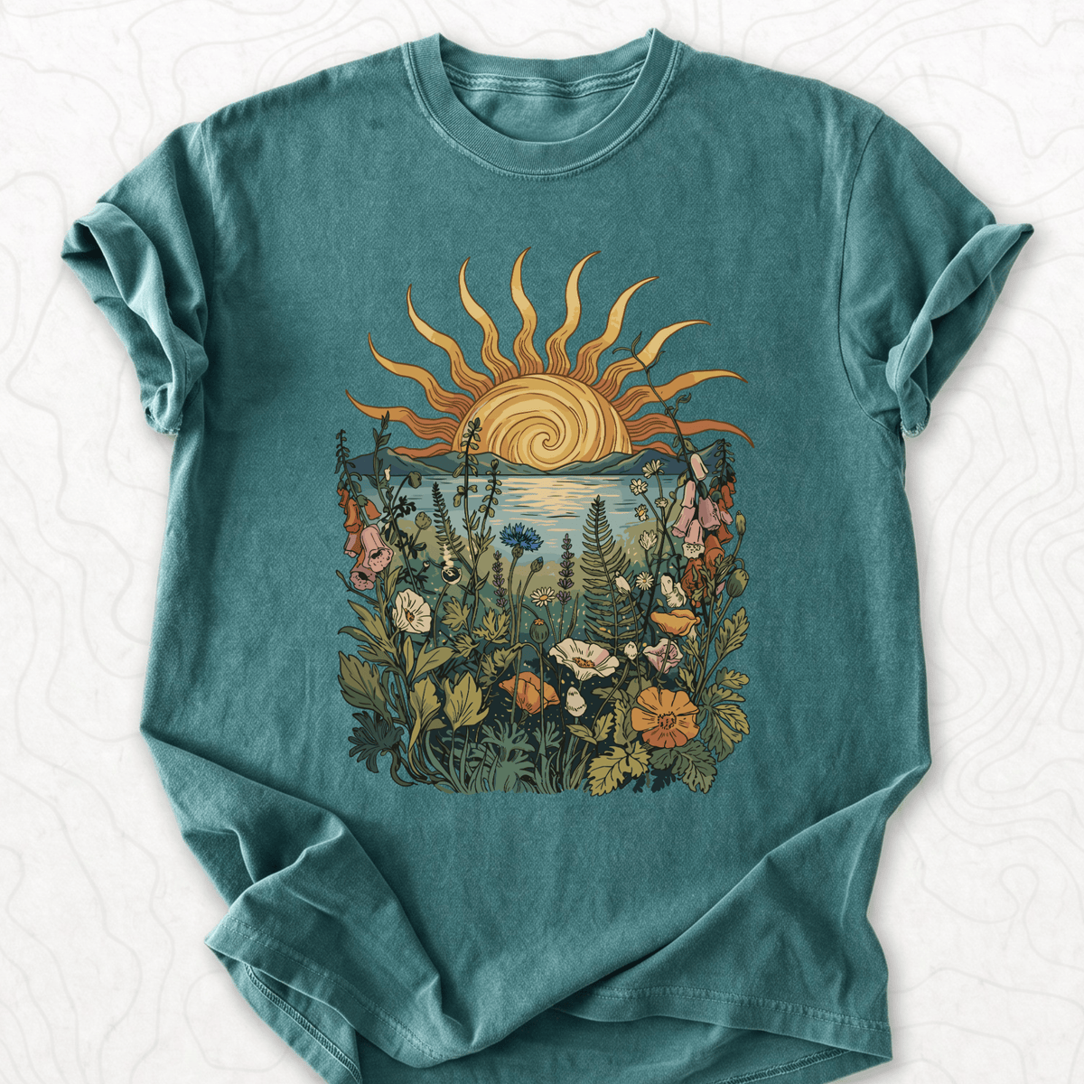 Sunset Wildflowers T-shirt