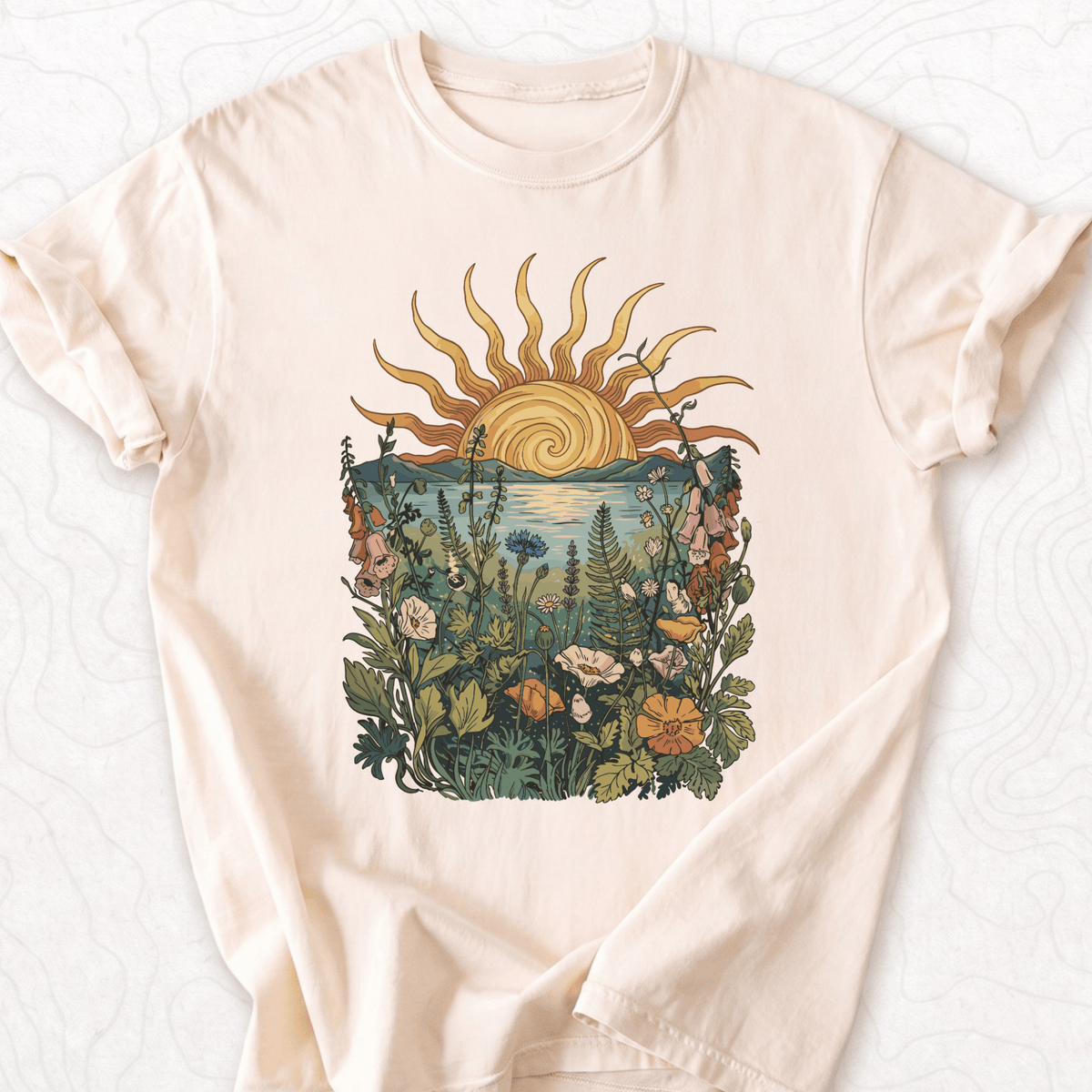 Sunset Wildflowers T-shirt