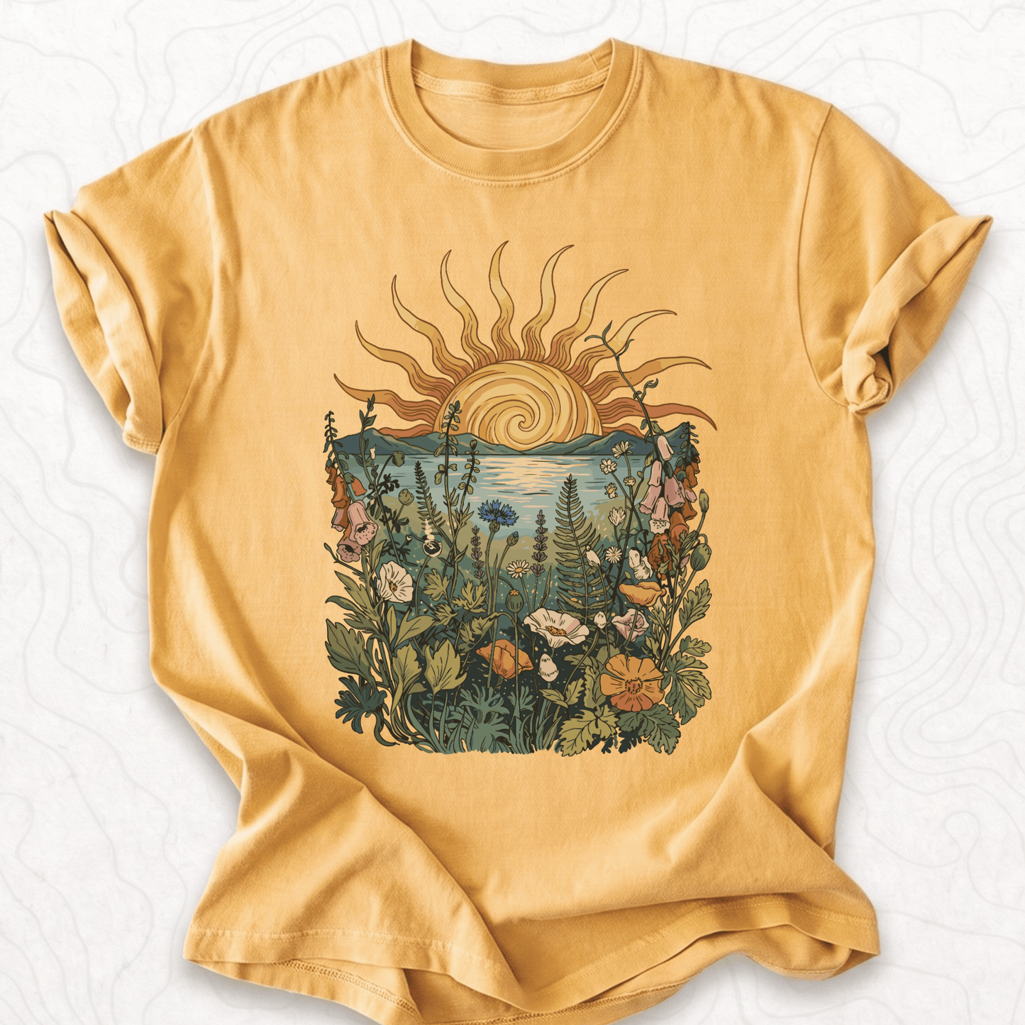 Sunset Wildflowers T-shirt