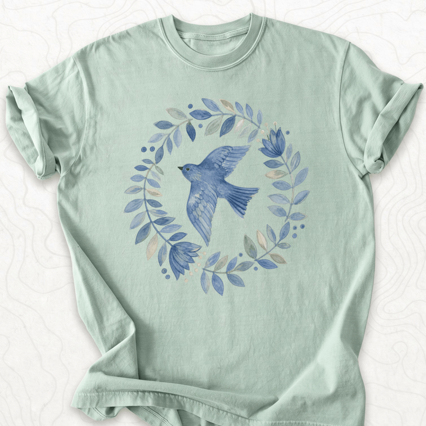 Bluebird Wreath T-shirt