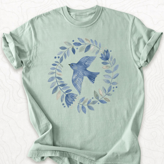 Bluebird Wreath T-shirt