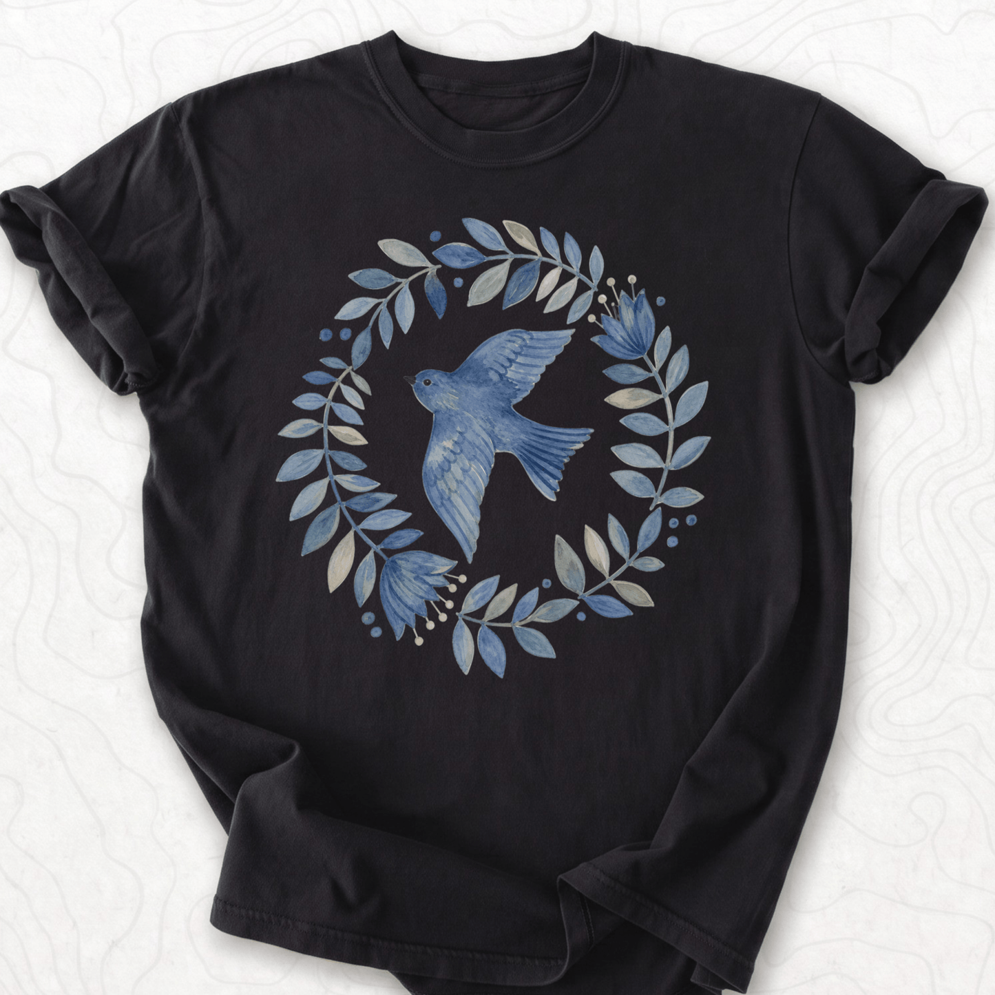 Bluebird Wreath T-shirt