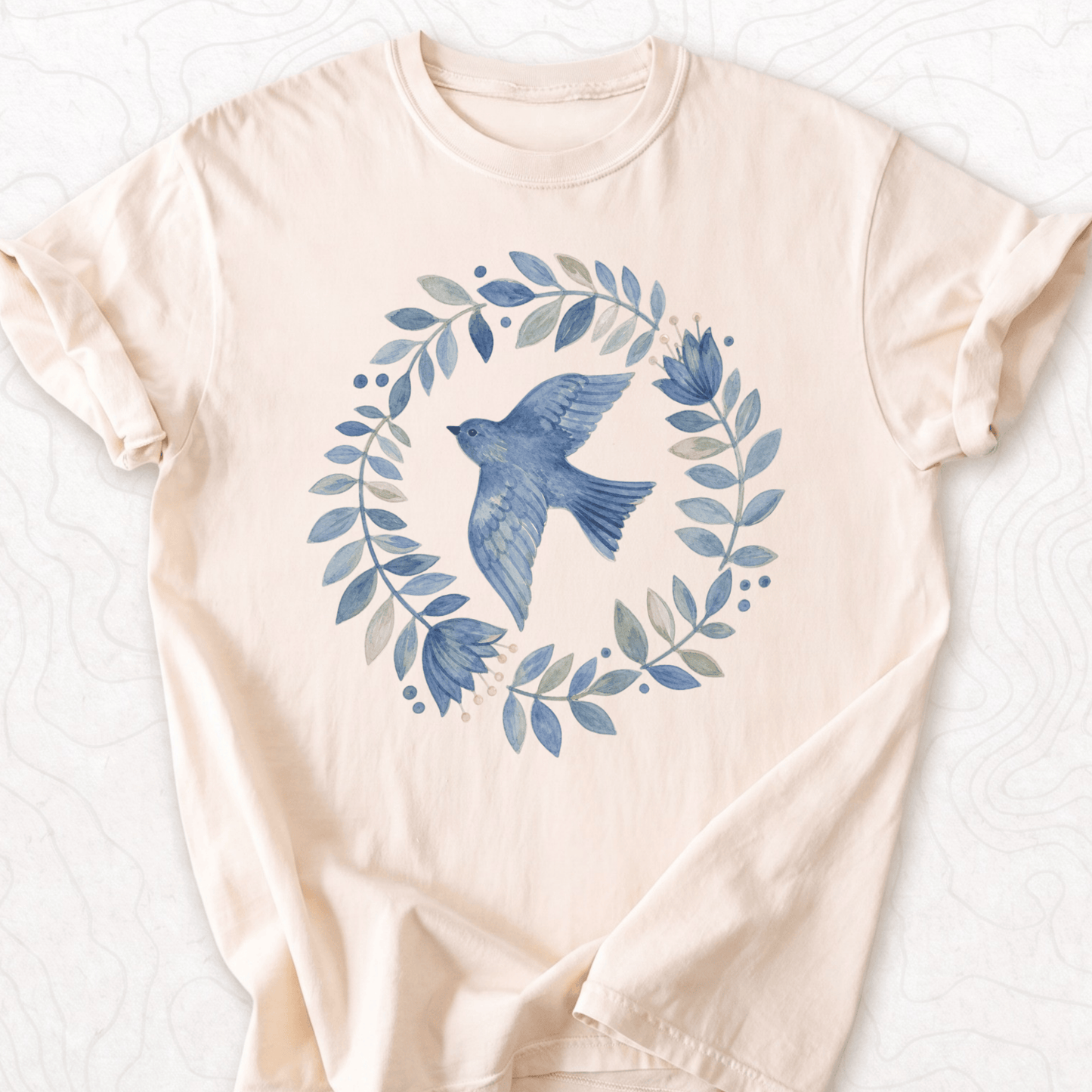 Bluebird Wreath T-shirt