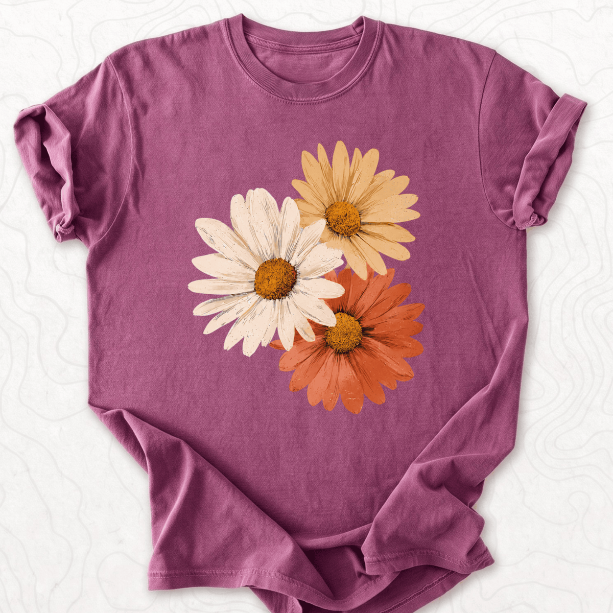 Vintage Daisy Trio T-shirt