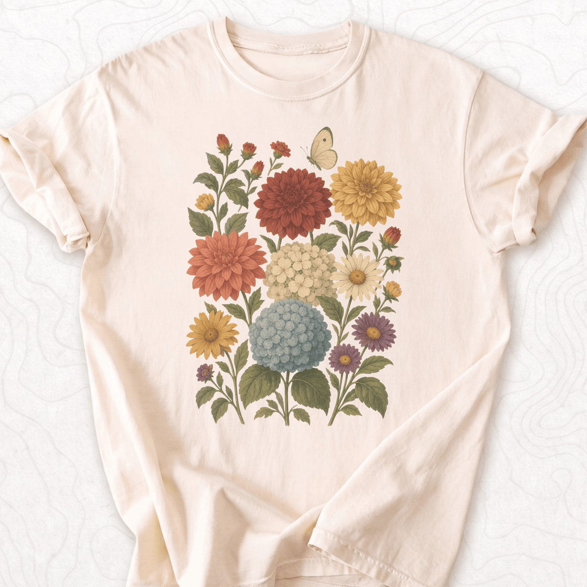 Vintage Floral Bouquet T-shirt