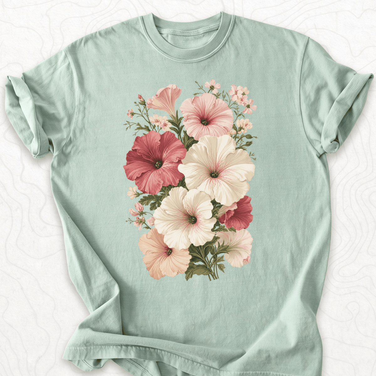 Vintage Hibiscus Bouquet T-shirt