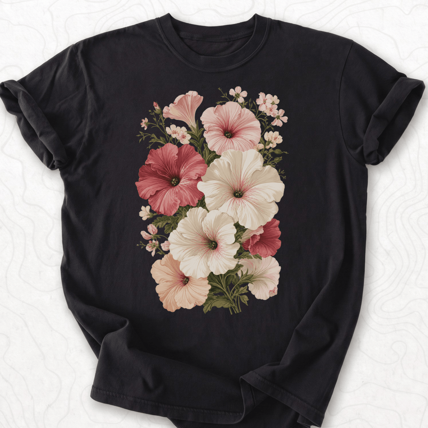 Vintage Hibiscus Bouquet T-shirt