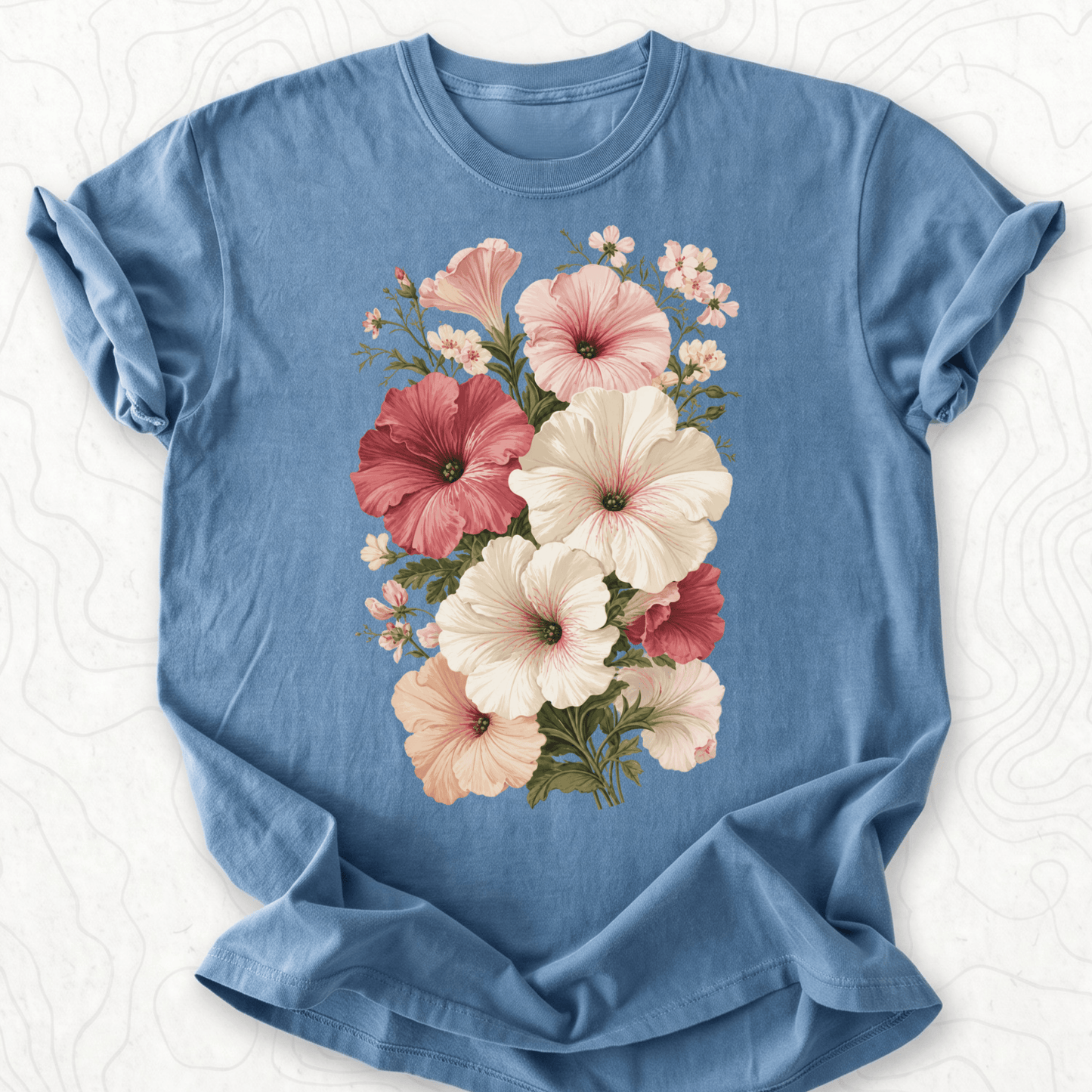 Vintage Hibiscus Bouquet T-shirt