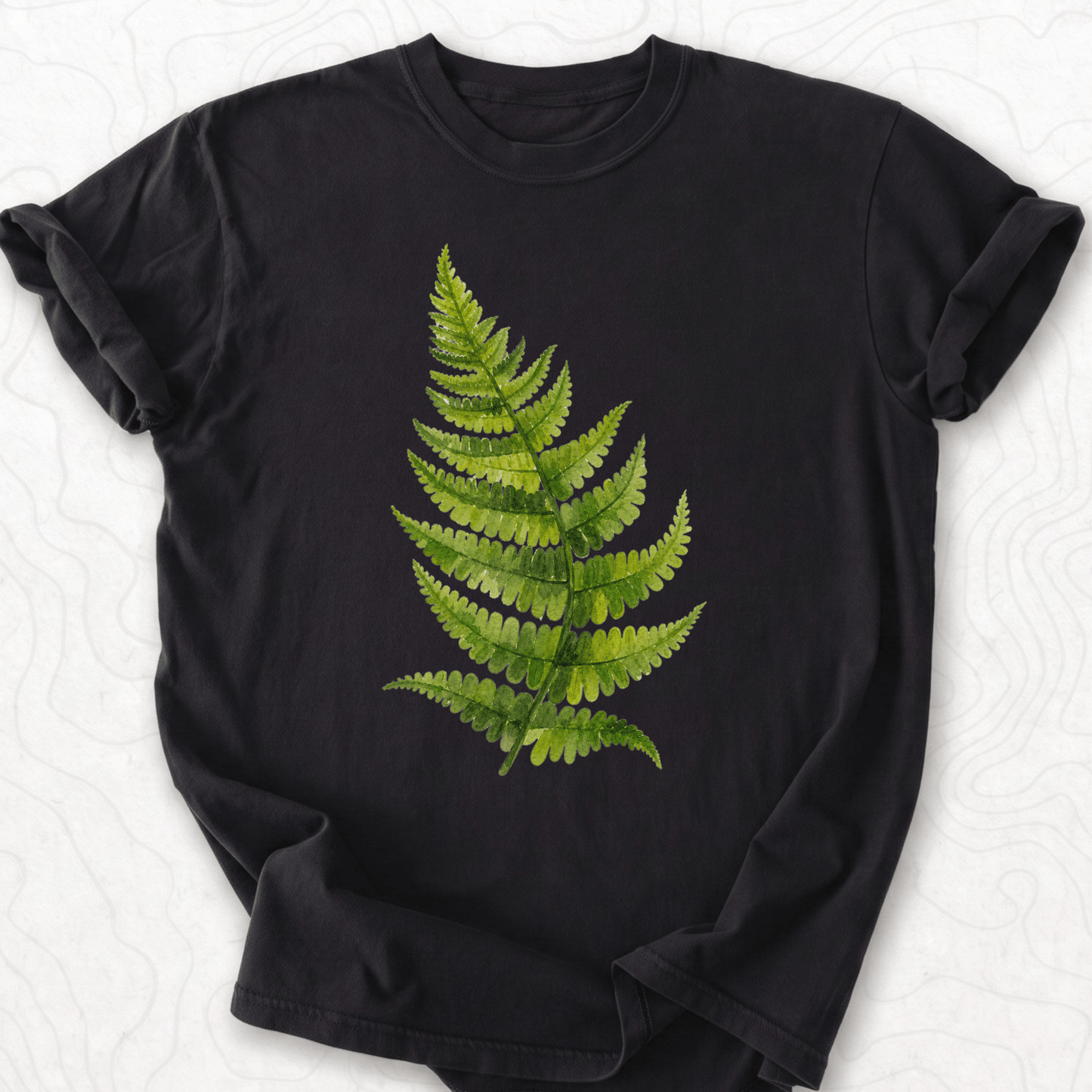 Watercolor Fern Leaf T-shirt